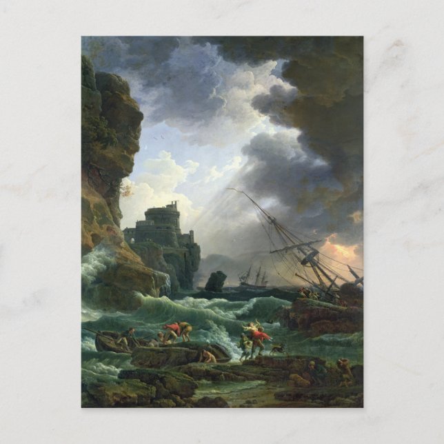Postal La tormenta, 1777 (Anverso)