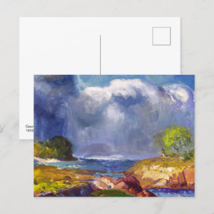Postal La tormenta que se avecina   George Bellows  