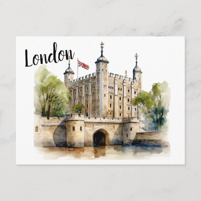 Postal La Torre de Londres: guardián de la historia britá (Anverso)