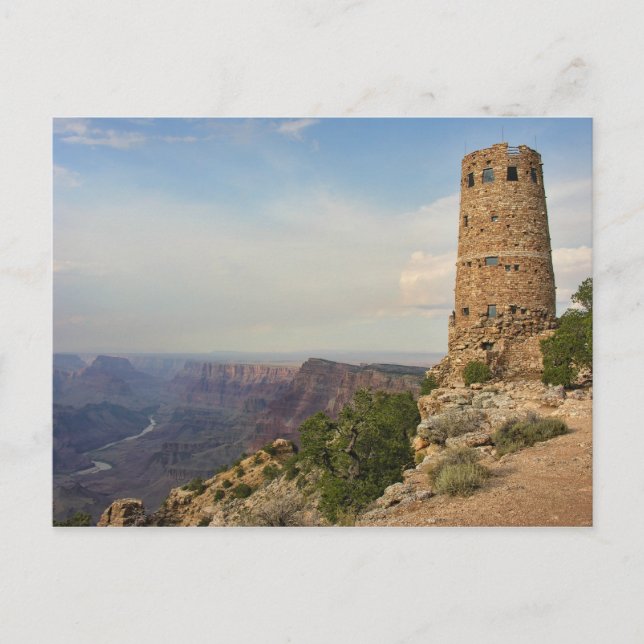 Postal La torre de observación en Desertview en el Gran C (Anverso)