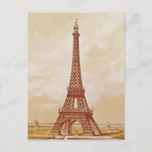 Postal La Torre Eiffel, 1889