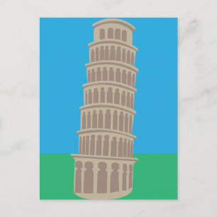 Postal La Torre Inclinada de Pisa de Italia