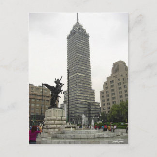 Postal La Torre Latinoamericana desde Bellas Artes