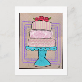 Postal La Torre Pastel Patrones