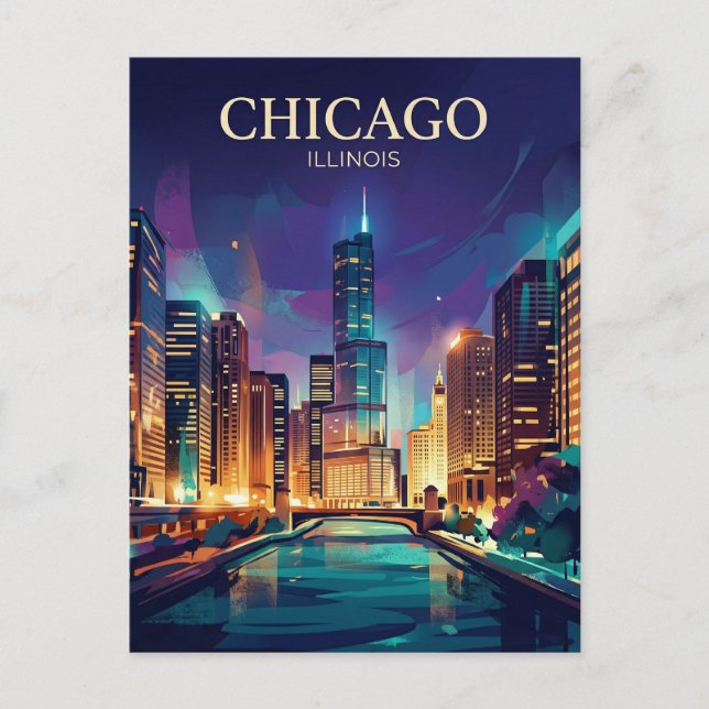 Postal La Torre Willis EE. UU. (Anverso)