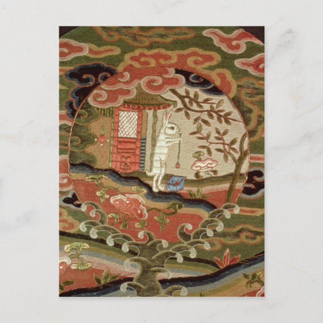 Postal La tortuga y la liebre, el periodo Edo (Anverso)