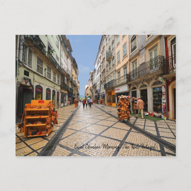 Postal La tranquila mañana de Coimba - El verdadero Portu (Anverso)