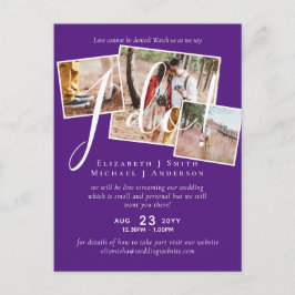 Postal ¡La transmisión en vivo nos dice que lo hago! Boda