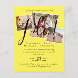 Postal ¡La transmisión en vivo nos dice que lo hago! Boda