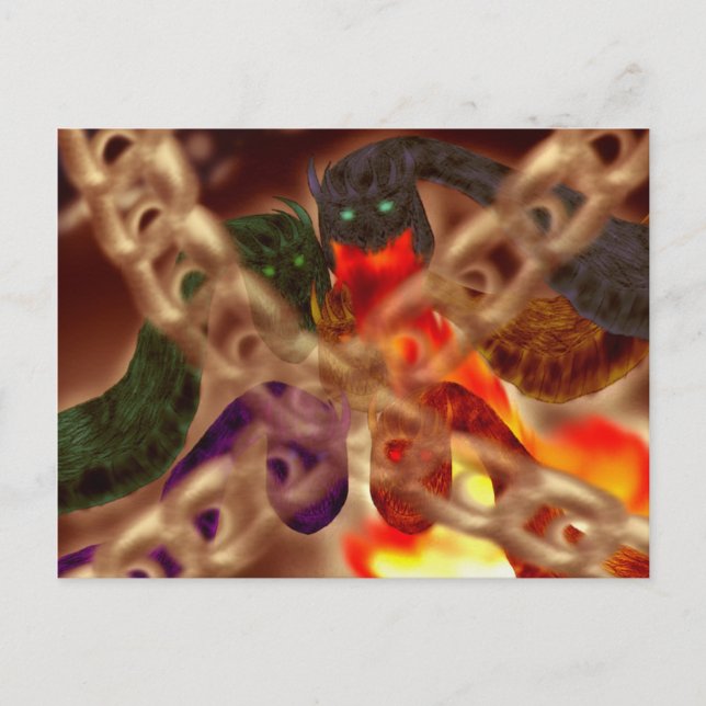 Postal La tumba de Dragón (Anverso)