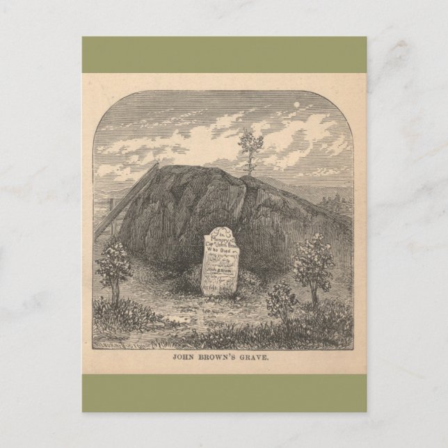 Postal La tumba de John Brown (Anverso)