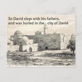 Postal La tumba del rey David en el monte Sión en Jerusal