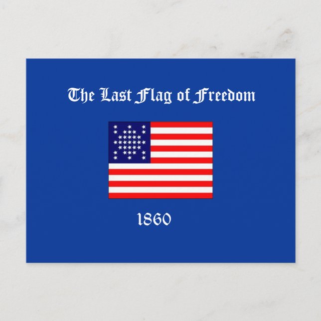 Postal La última bandera de la libertad (Anverso)