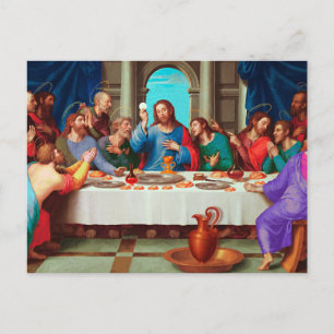 Postal La última cena