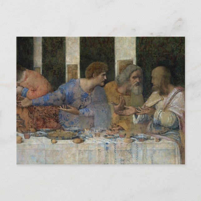 Postal La última cena, 1495-97 (Anverso)