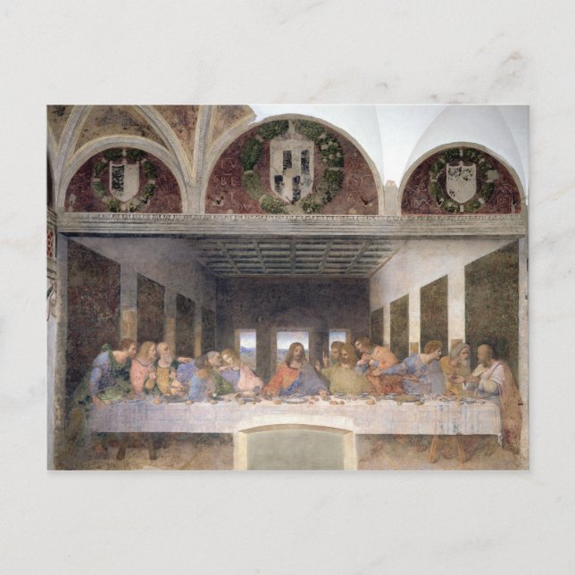 Postal La última cena, 1495-97 3 (Anverso)