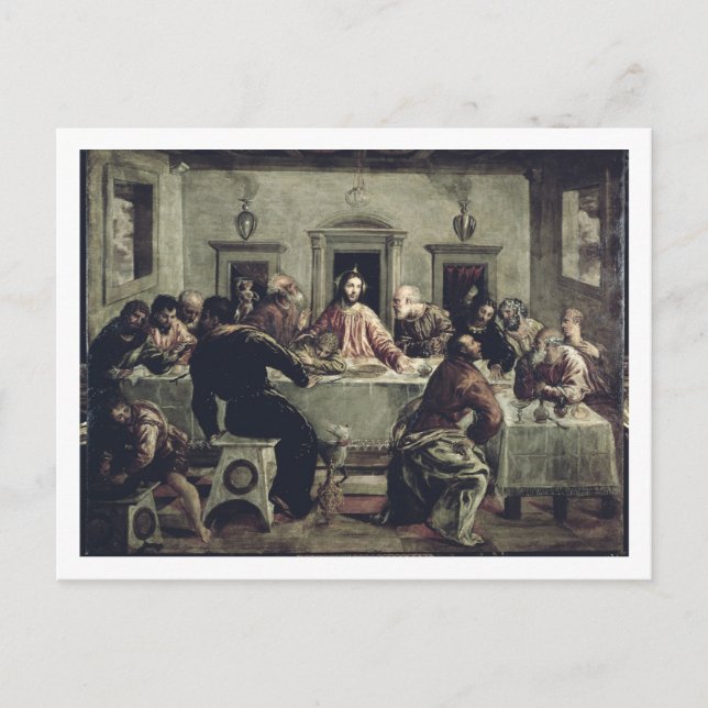 Postal La última cena (aceite sobre lienzo) 2 (Anverso)
