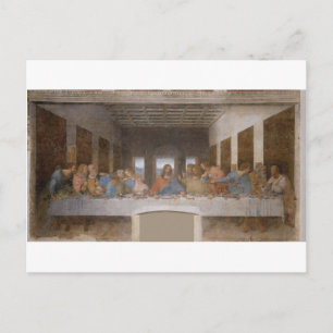 Postal La última cena de Leonardo Da Vinci