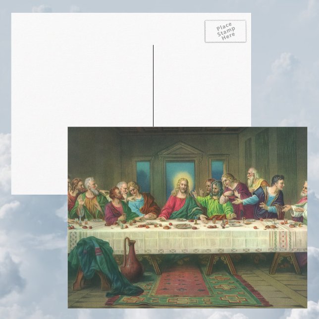 Postal La última cena originalmente de Leonardo da Vinci (Subido por el creador)