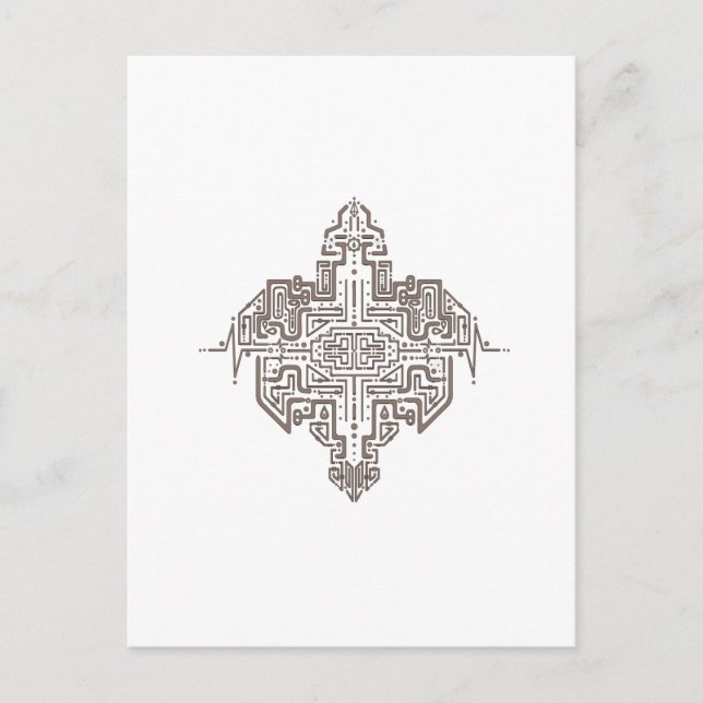 Postal La última cuadrícula (Anverso)