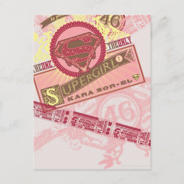 Postal La Única Supergirl (Anverso)