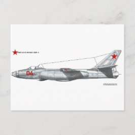 Postal La Unión Soviética Ilyushin Il-28 Beagle