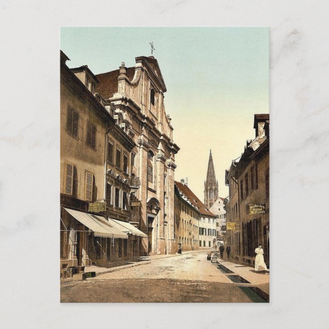 Postal La Universidad, Friburgo, Baden, Alemania. (Anverso)