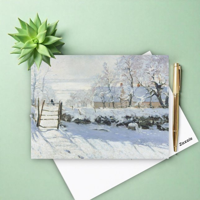 Postal La urraca de Claude Monet (Subido por el creador)