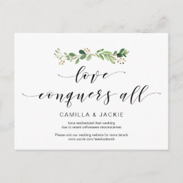 Postal La vegetación moderna, el amor conquista a todos, 