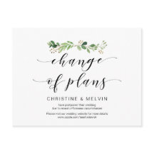 La vegetación moderna, el cambio de planes pospues