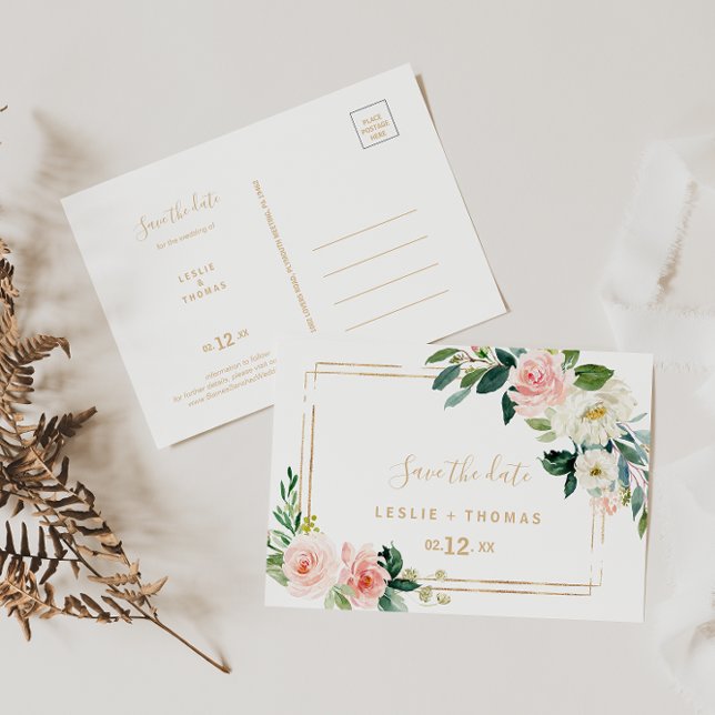 Postal La vegetación y la elegancia geométrica del oro ah (Subido por el creador)