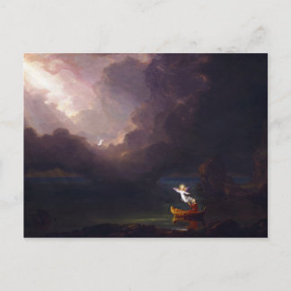 Postal La vejez de la vida por Thomas Cole