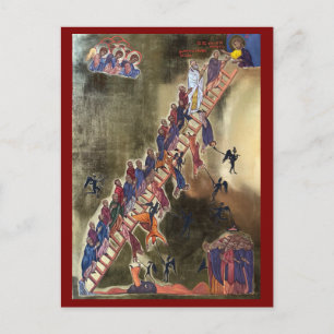 Postal La vejiga del ícono del ascenso divino