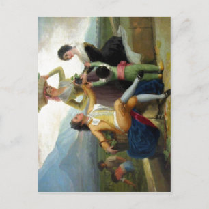Postal La vendimia de Goya (1786-87). Est? en el Museo d