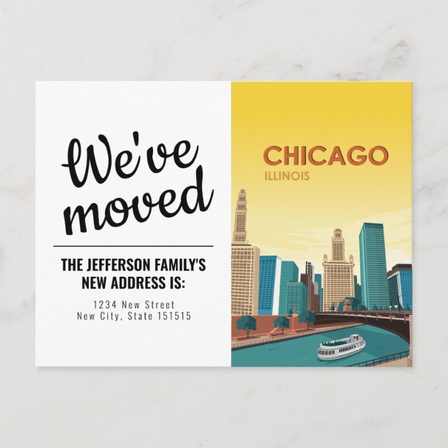 Postal La vendimia de Illinois en Chicago hemos cambiado  (Anverso)