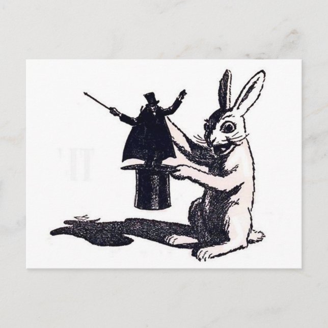 Postal La venganza de los conejos (Anverso)