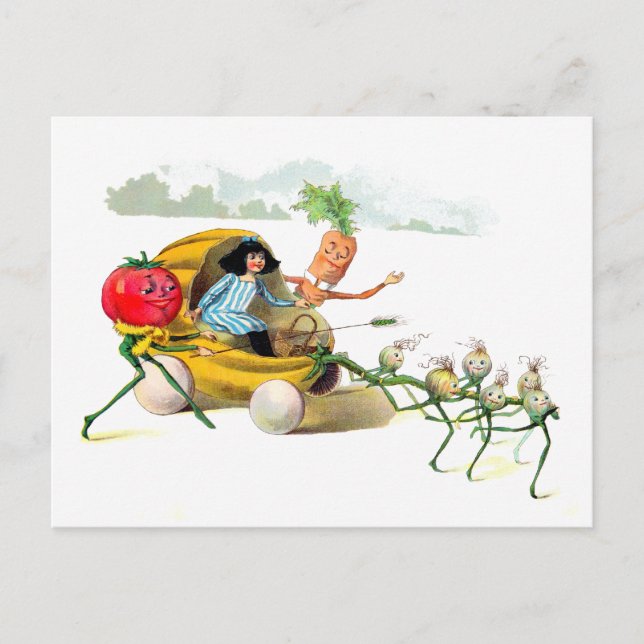 Postal La venganza de los Vege-Men (Anverso)
