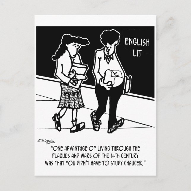 Postal La ventaja de la peste (Anverso)