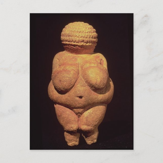 Postal La Venus de Willendorf, símbolo de fertilidad (Anverso)