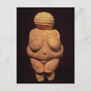 Postal La Venus de Willendorf, símbolo de fertilidad