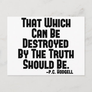 Postal La verdad duele