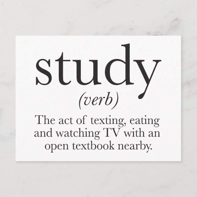 Postal La verdad sobre el estudio (Anverso)