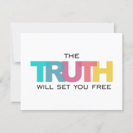 Postal La verdad te hará libre