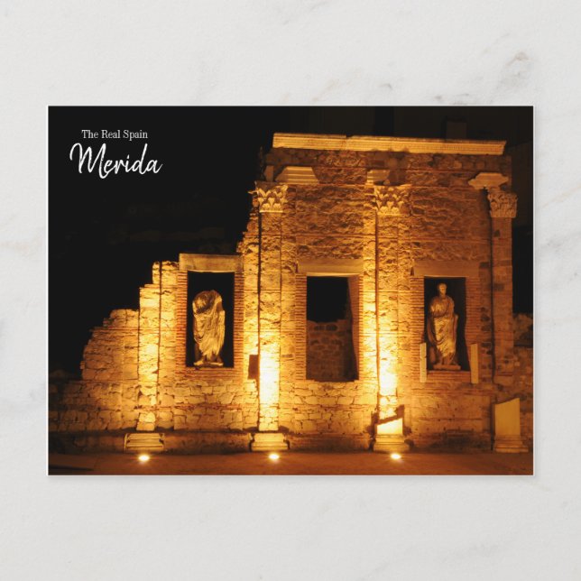 Postal La verdadera Mérida Española (Anverso)