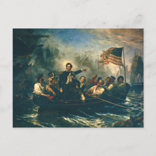 Postal La victoria de Perry de William Powell de 1865 (Anverso)