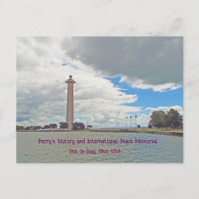 Postal La victoria de Perry y el monumento internacional  (Anverso)