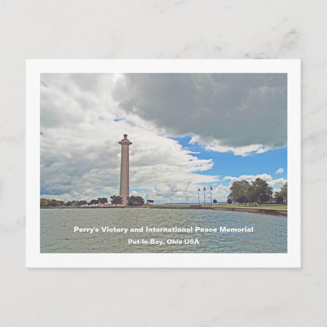 Postal La victoria de Perry y el monumento internacional  (Anverso)