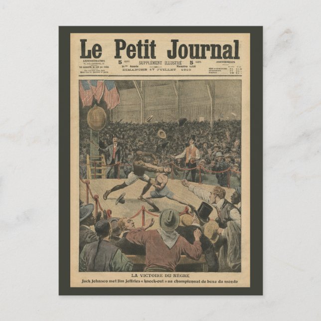 Postal La victoria del negro (Anverso)