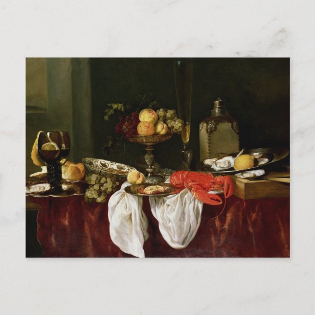 Postal La vida con langosta (Anverso)