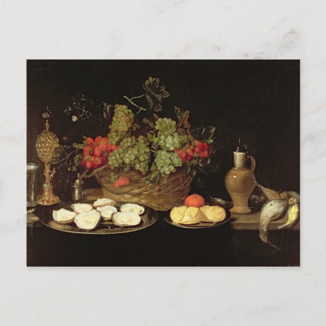 Postal La vida con los ostiones (Anverso)